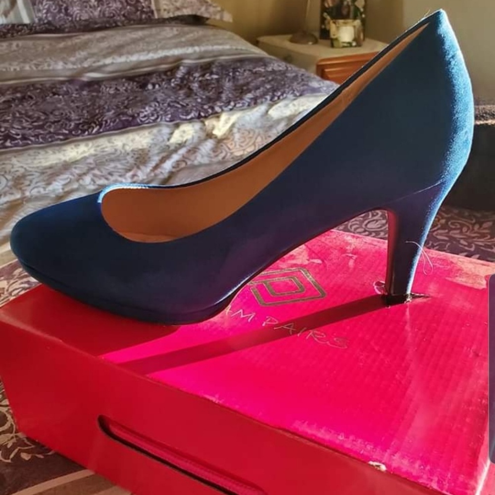 Royal blue high heels